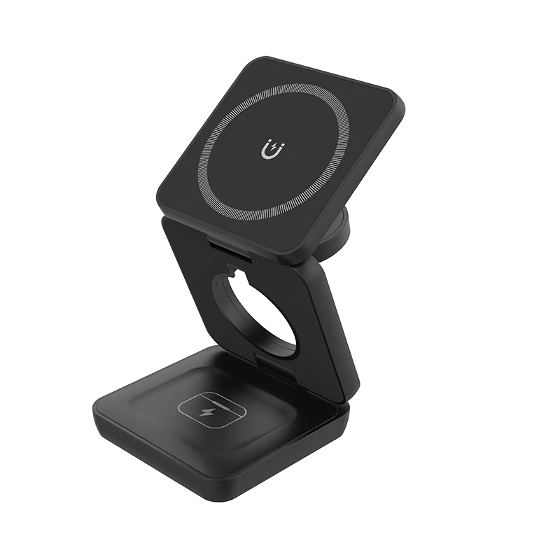 Foldable 3-in-1 Wireless Charging Station – 15W Fast Charge
