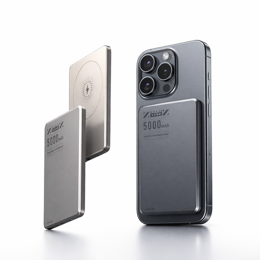 Ultra-Slim 10000mAh Magnetic Wireless Power Bank with 20W PD Fast Charging | Aluminum Body