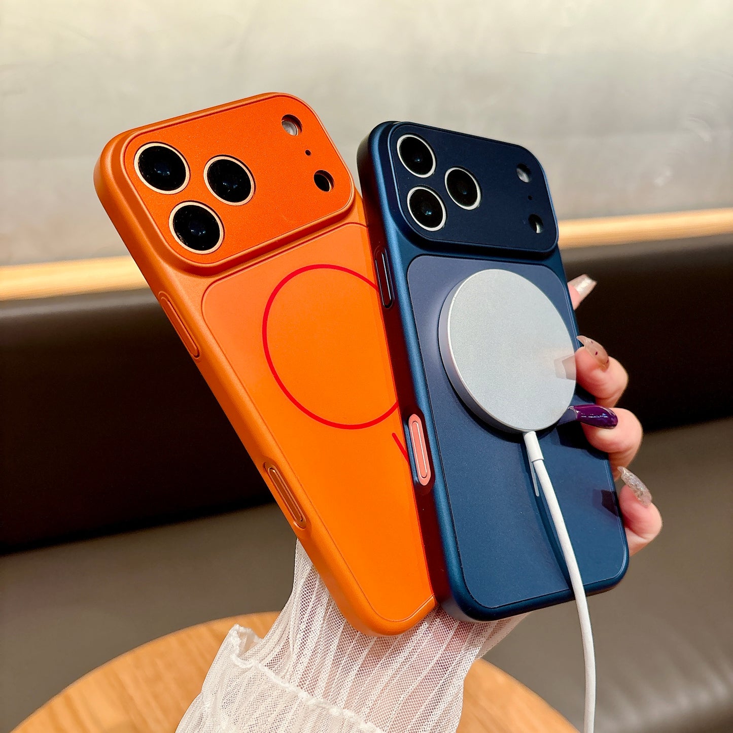 Magnetic Matte Shockproof Case for iPhone