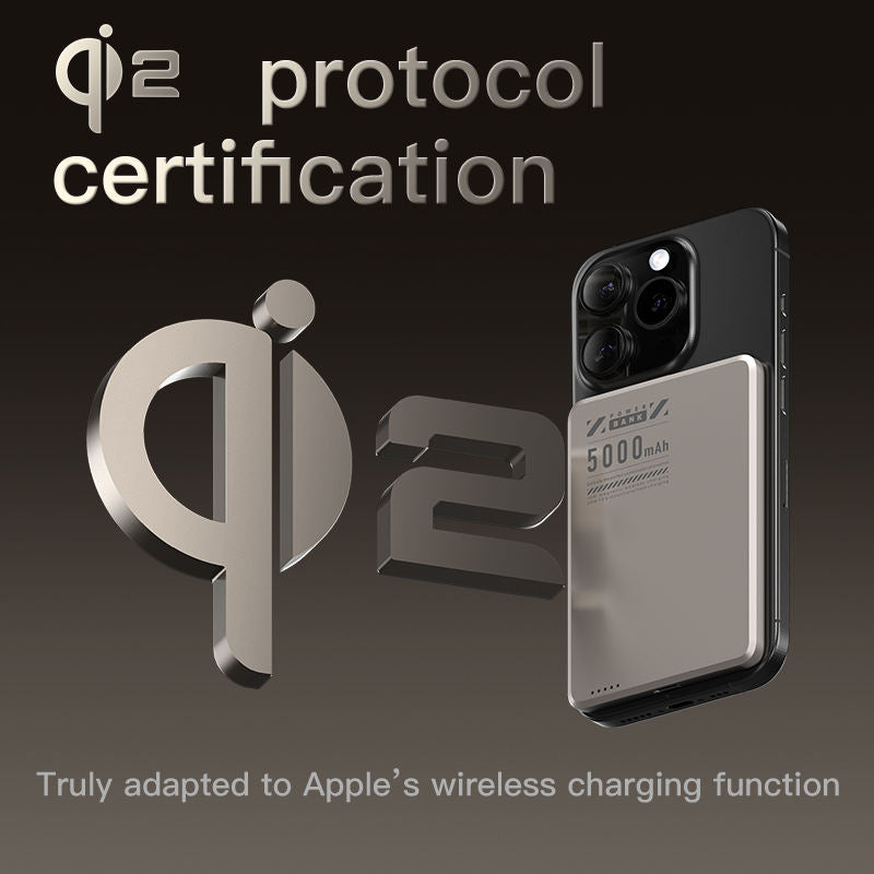 Ultra-Slim 10000mAh Magnetic Wireless Power Bank with 20W PD Fast Charging | Aluminum Body