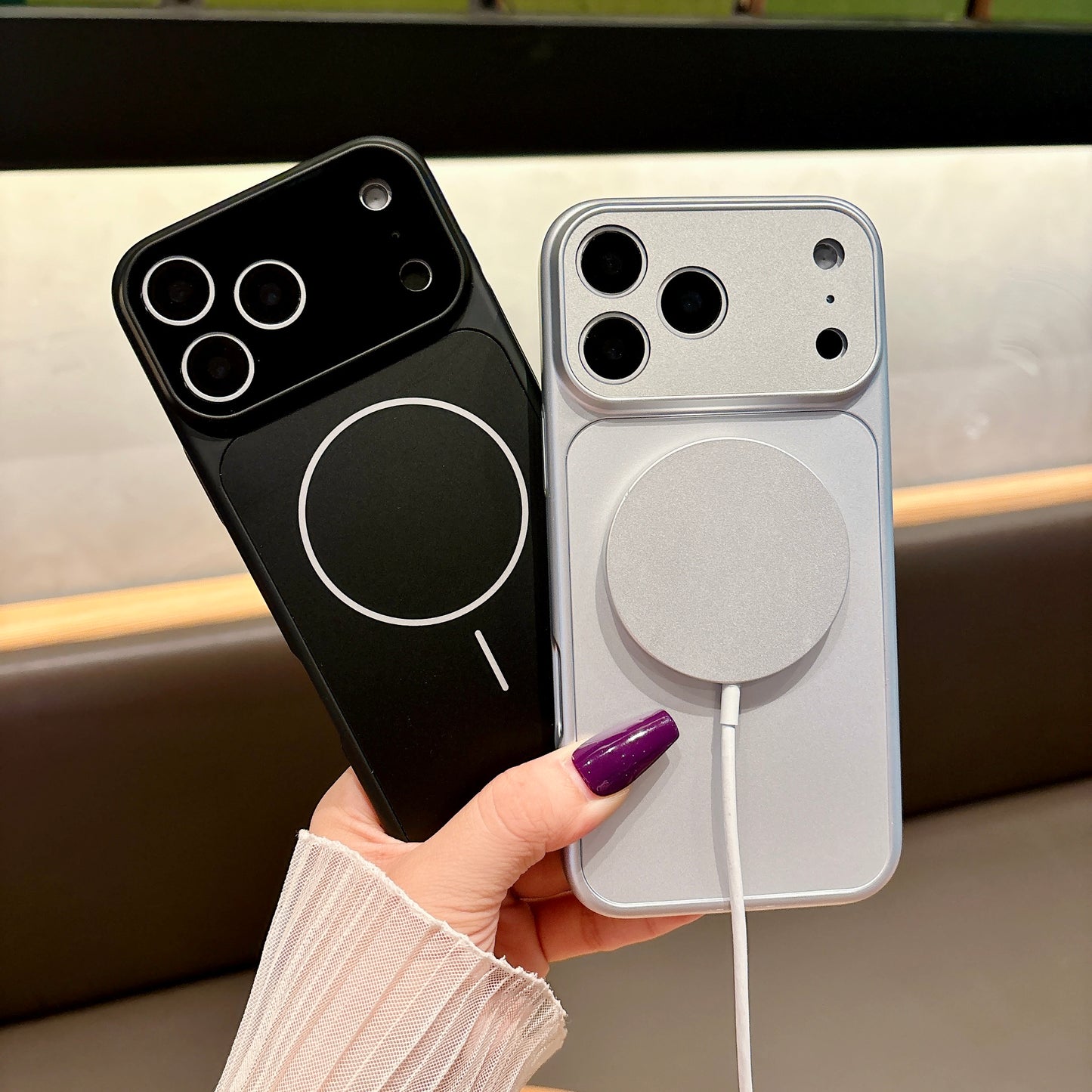 Magnetic Matte Shockproof Case for iPhone